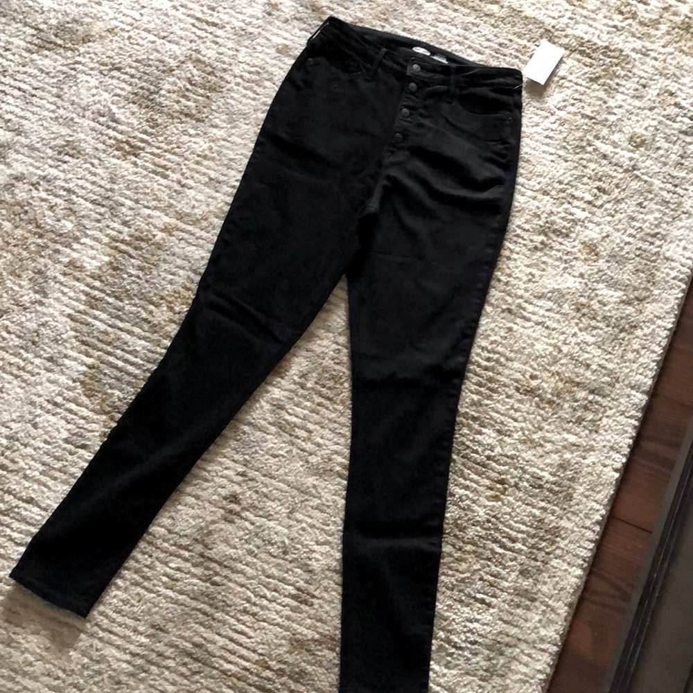 High rise skinny jeans